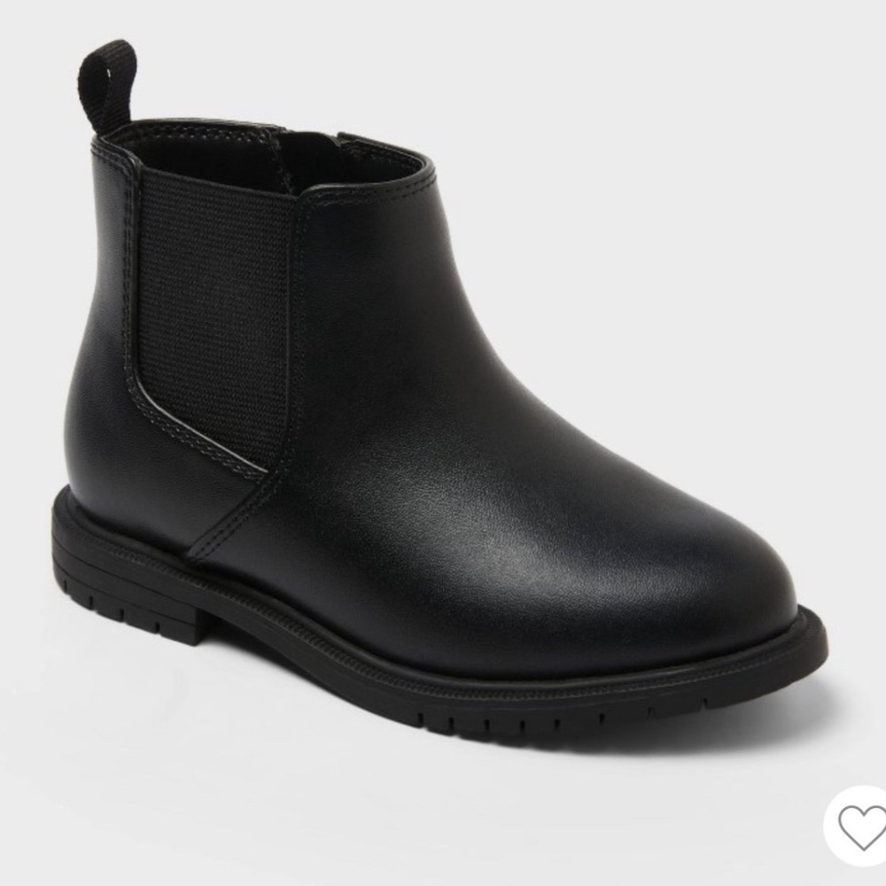 Cat & Jack Tanner Black Chelsea Ankle Boots Toddler Size 9 093120559
